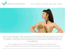 Tablet Screenshot of carynluxtondesign.com.au